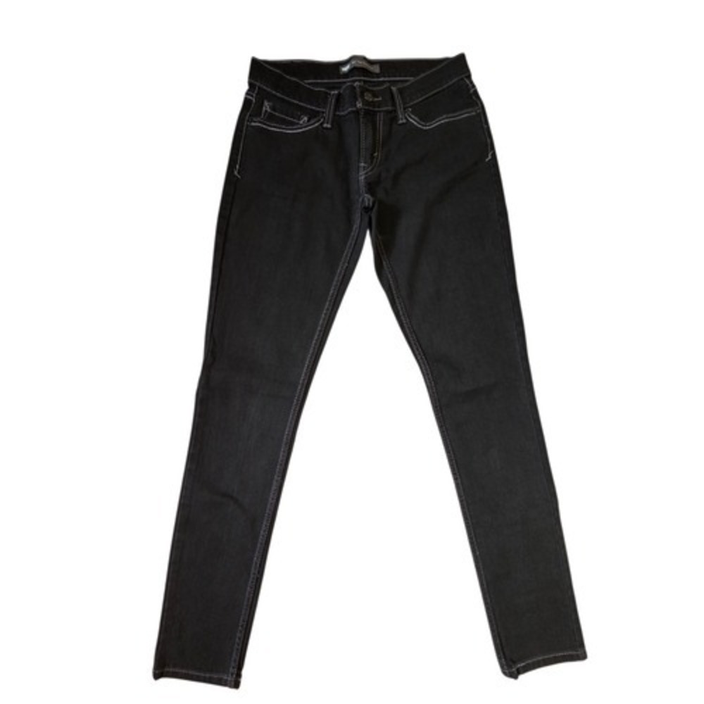 Levi Strauss & Co 524 Too Superlow Black Jeans Size 7M Womens